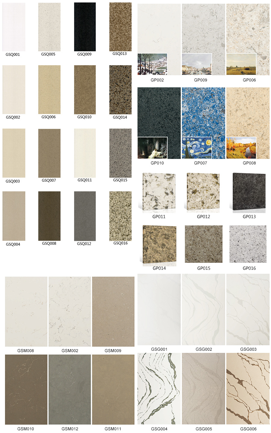 quartz stone hot sale colors