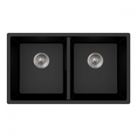 black kitchen sink