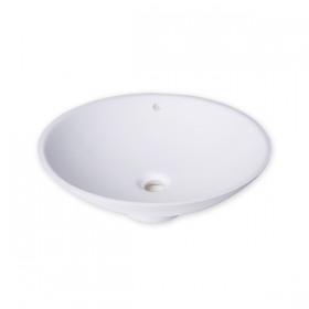 white acrylic solid surface basin