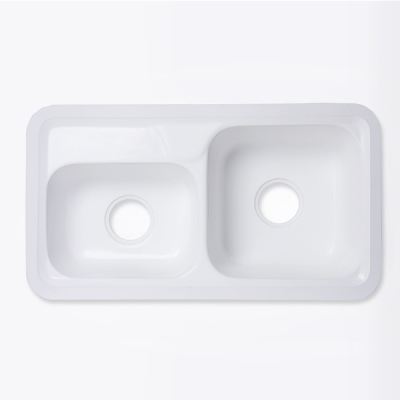 white solid surface wash basin