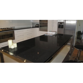 black quartz countertops