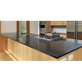 black solid surface countertops