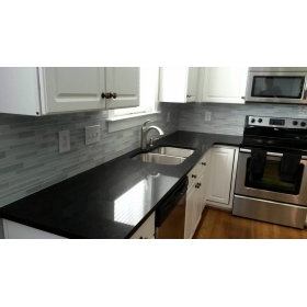 black quartz countertops