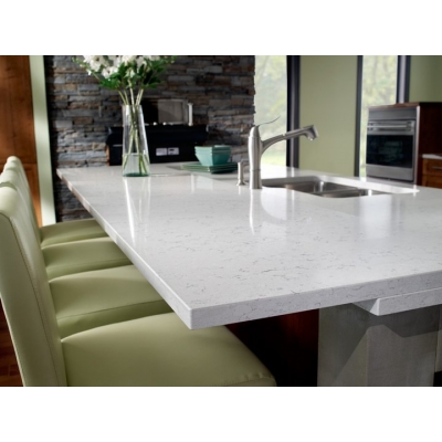 sparkling white quartz countertops