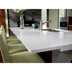 sparkling white quartz countertops