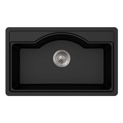 black undermount kitchen sink