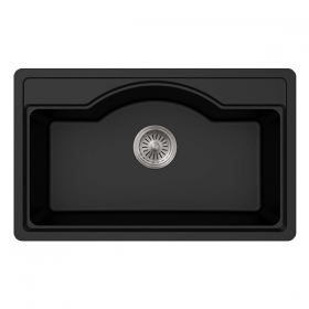 black undermount kitchen sink
