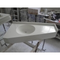 Various edges choice discount solid surface bathroom countertops 