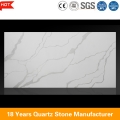 20mm polished white calacatta quartz stone for house kitchen decoration 