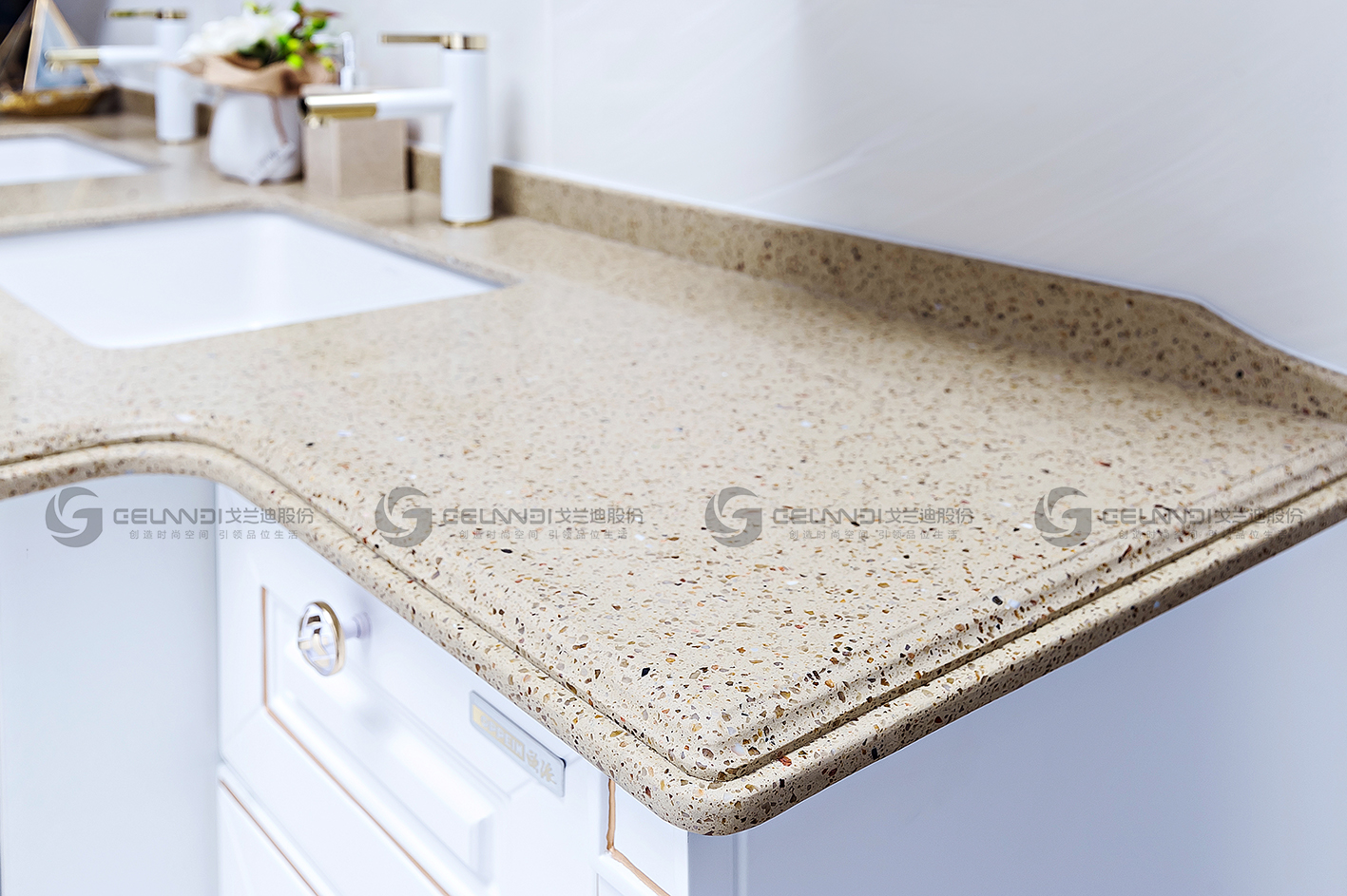 Quartz stone and artificial stone for bathroom tops